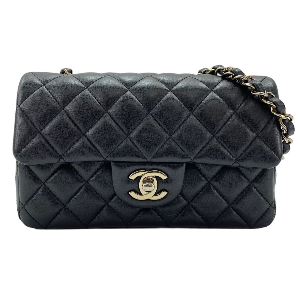 Chanel Mini Matelassé 20 Shoulder Bag, Black